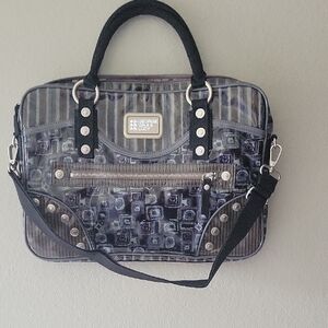 George Gina & Lucy Black and Gray Laptop Bag